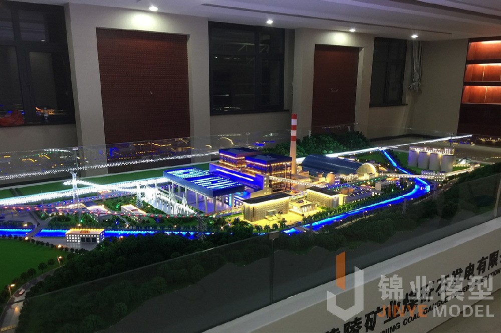 黄陵矿业煤矸石发电公司厂区模型