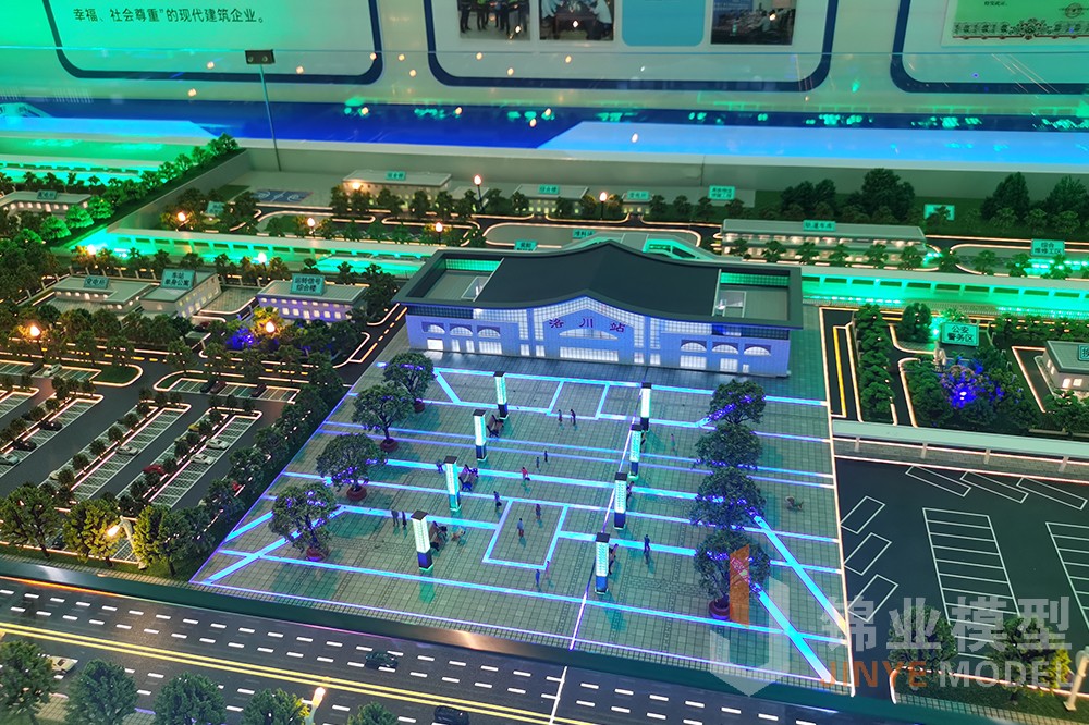 西延高铁洛川站站房模型照片