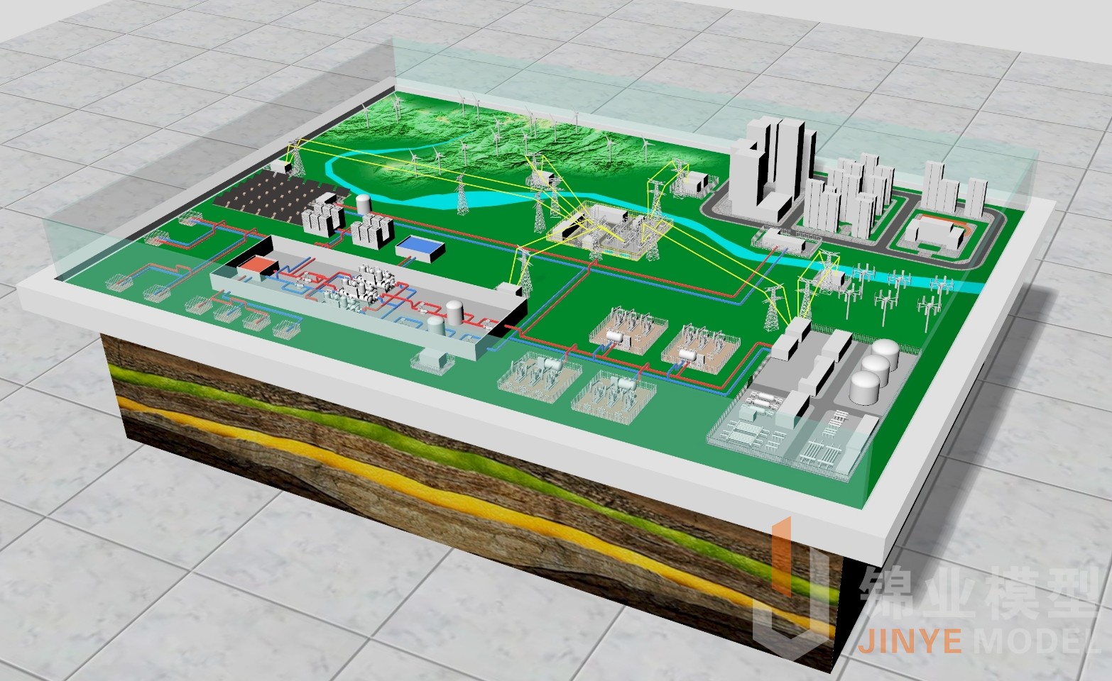 能源分布沙盘模型制作方案