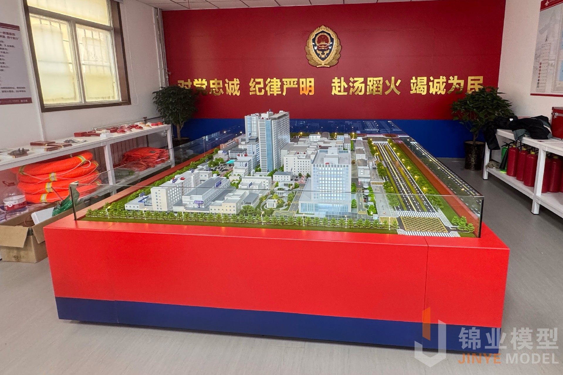 西安交大一附院消防设施分布演练沙盘