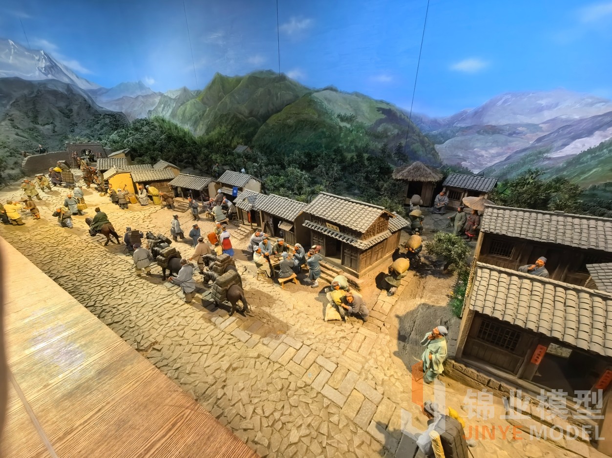 康县段茶马古道全景缩微模型