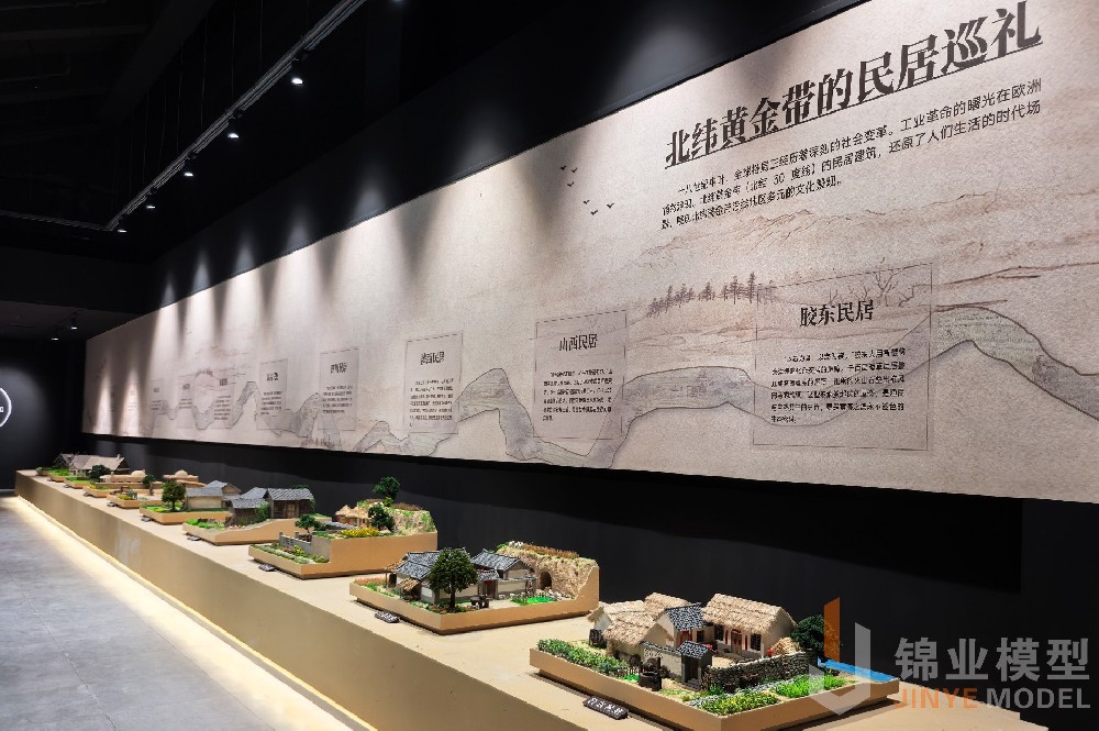 北纬黄金带的民居模型