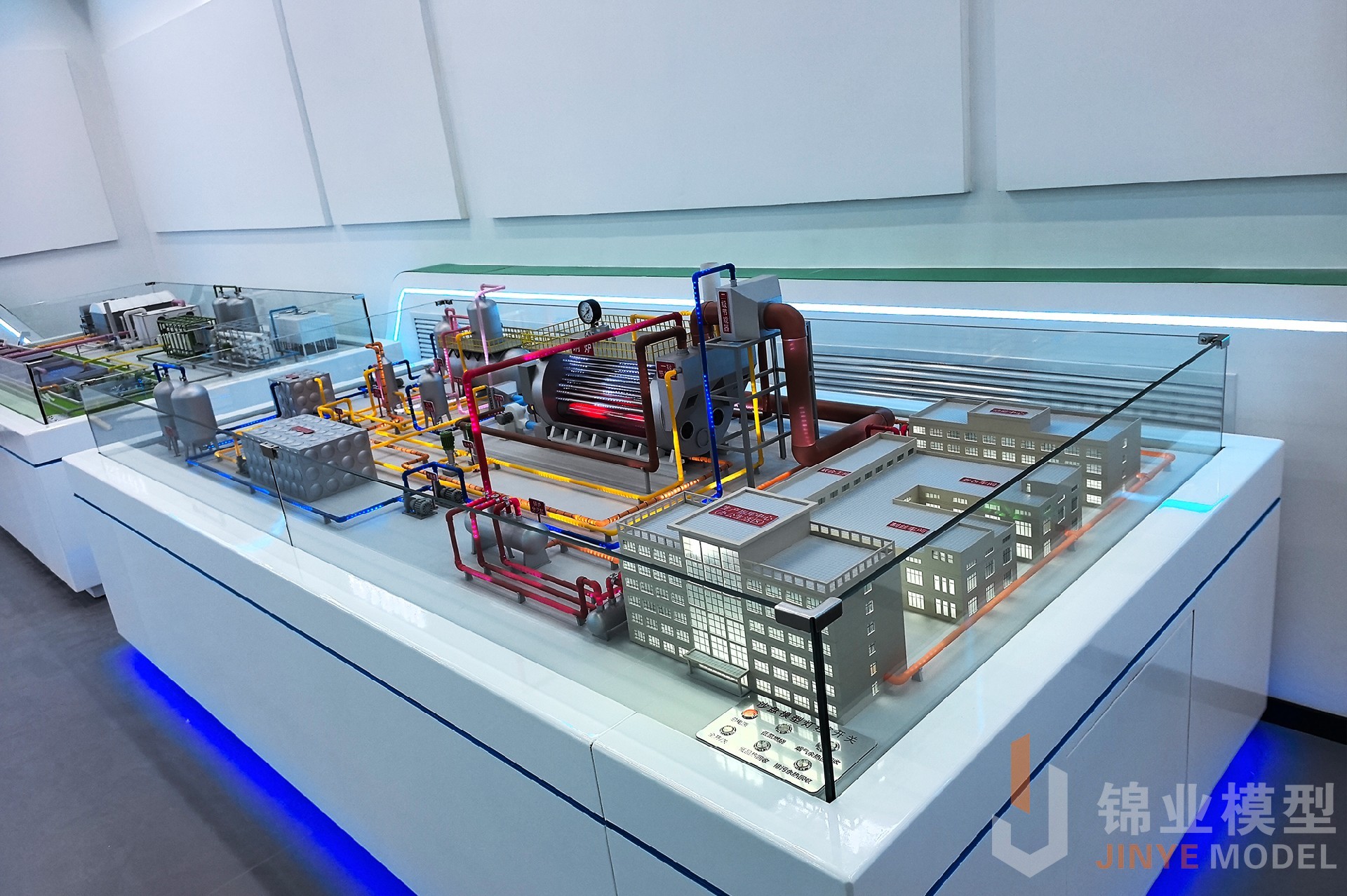 卧式锅炉燃烧刨面展示模型